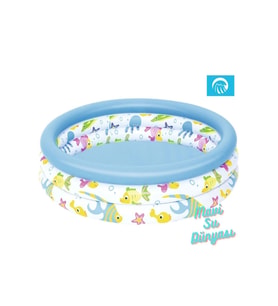 Havuz Balık Desenli 102 Cm x 25 Cm (Çok Renkli)