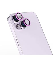 Apple iPhone 16 Plus Uyumlu Zore Safir CL-15 Parmak İzi Bırakmayan Anti-Reflective Kamera Lens Koruyucu (Pembe)