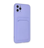 İphone 11 Pro Max Kılıf Kelvin Kartvizitli  - Lila