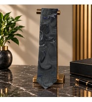 e38 EL İŞÇİLİĞİ ERKEK RENKLİ EBRU KRAVAT 150*5 cm - 6690