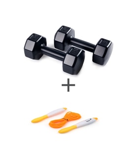 PS SPOR 1 KG DAMBIL SET(1KG 2 ADET DAMBIL) + ATLAMA İPİ