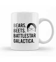Bears Beets Battlestar Galactica The Office 01 Kupa Bardak Porselen