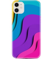 Apple iPhone 11 12 13 Mini Kılıf Desemli Silikon Renk Cümbüşü 1631