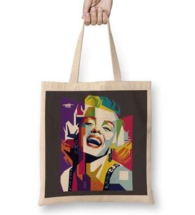 Marilyn Monroe 6 Bez Çanta Uzun Saplı