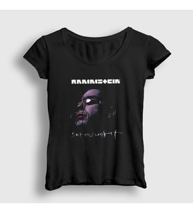 Presmono Kadın Siyah Till Lindemann Rammstein T-Shirt 106328tt