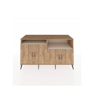 Kronos Konsol 4 Raflı 4 Kapaklı 176x59x99 Çam-Çam/Aytaşı