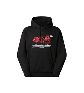 The North Face U Mnt Jacket Anniversary Relaxed Hoodie Erkek Günlük Sweatshirts NF0A8DN7JK31 Siyah
