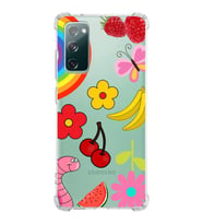 PrintiFy Samsung Galaxy S20 FE Uyumlu Water Color 5 Baskılı Şeffaf Köşe Korumalı Antişok Kılıf