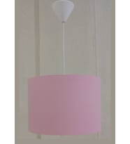 Pembe Kumaş Kaplama Yatak Odası Çocuk Odası Genç Ve Bebek Odası Avize Aydınlatma Sarkıt (A.Pembe)