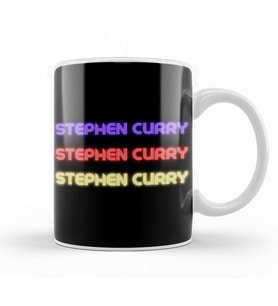 Stephen Curry   Basketball gifts Vintage Retro Rainbow Quotes For BOYS AND Dad Kupa Bardak Porselen