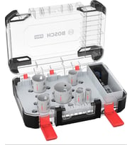 Bosch 9 X Pro Multi Material Power Change Plus Delik Açma Testeresi Seti, Şeffaf Kılıf (Yumuşak Ahşa