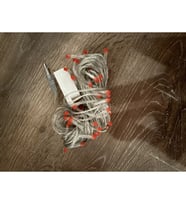 10 M 100 Led Damla Uçlu Kırmızı Işık Şeffaf Kablo MZ-17-5