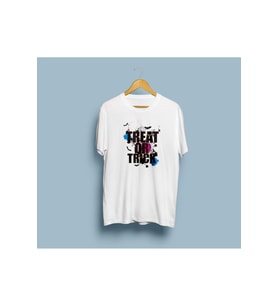 Oversize Treat or Trick Yazısı Tasarım Unisex T-shirt