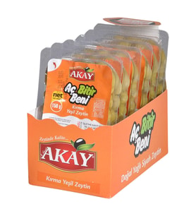 Akay Kırma Yesil Zeytin Ac Bitir 150 gr x 6 Adet