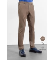 Kahverengi Yan Cep Örme Slim Fit Esnek Jogger Pantolon 1003260173
