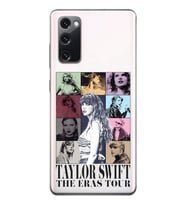 Samsung Galaxy S20 FE Uyumlu Taylor Swift Desenli Şeffaf Telefon Kılıfı
