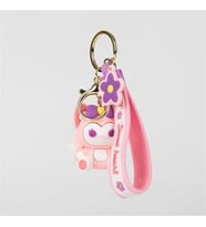 ITHINK 3D SİLİKON ANAHTARLIK SEVİMLİ KEDİ (Pembe)