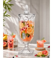 Cam Damacana, Şerbetlik, Limonatalık, Detoks Sürahisi 3 Lt.