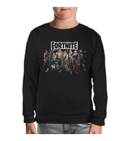 Fortnite - Dream Team Siyah Çocuk Sweatshirt