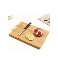 Bambu Metal Saplı Ekmek Kesme Tahtası 30x20x1,8 Cm Royaleks-67459