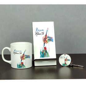 Ressam Üçlü Set (Kupa + Telefon Standı + Anahtarlık)