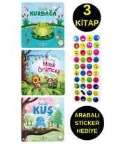 EMOJİLİ  STİCKER HEDİYE  - OKUL ÖNCESİ RESİMLİ KİTAPLAR  - KÜÇÜK KURBAĞA - KÜÇÜK KUŞ - MİNİK ÖRÜMCEK