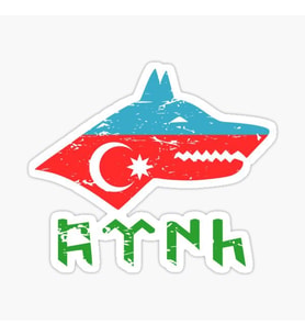 Azerbaycan Azerbaijan 17 Cm Araba Sticker Etiket MD25