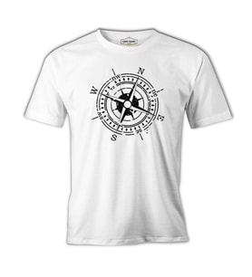 Pusula - Compass North Beyaz Erkek Tshirt