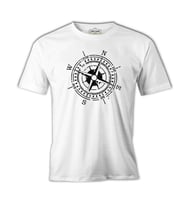 Pusula - Compass North Beyaz Erkek Tshirt