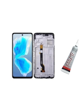 İnfinix Hot8 Ekran Dokunmatik Çıtalı (SİYAH) B7000 YAPIŞTIRICI