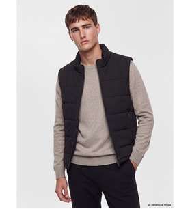 LCW Vision Petrol Slim Fit Dik Yaka Erkek Şişme Yelek