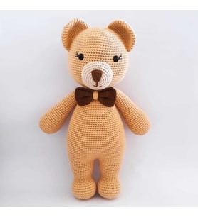 Sevimli Ayıcık Amigurumi Organik Oyuncak