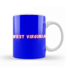 West Virginia Kupa Bardak Porselen