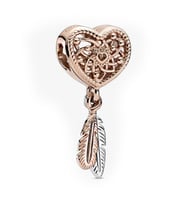 Nur Silver Kalpli Düş Kapanı Gümüş Charm NUR-BL12457