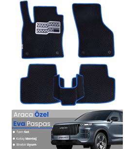 Jaecoo 7 - J7 (2024-2025) Uyumlu EVA Paspas Tam Set – Araca Özel Tasarım, Su Geçirmez,Kolay Montaj
