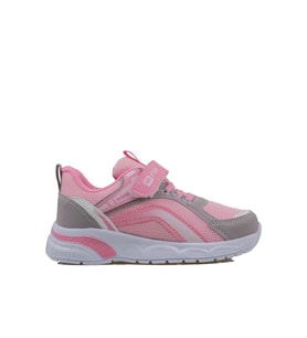 Trend Adımlar Pembe Cırt Cırtlı Unisex Çocuk Spor Ayakkabı