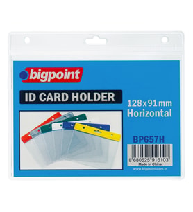 Bigpoint Kart Poşeti Yatay Şeffaf 128x91mm x 10 Adet