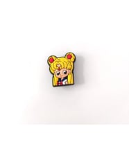 Sailor Moon Terlik Ayakkabı Süsü Silikon Kız Erkek Aksesuar 1 Adet Hediye