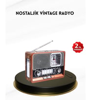 Nostaljik Radyo – Şık Dekoratif Tasarım Güvenli 2 Yıl