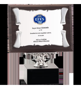 ODAK KUPA - Ahşap Plaketler - PL-040-M B - 15x20 cm