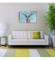 Geyik Temalı Soyut Çalışma Kanvas Tablo 50 x 70