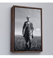 Çerçeveli Atatürk Portre Tablosu Mustafa Kemal Atatürk Dikdörtgen Dekoratif Kanvas Tablo (Kahverengi)