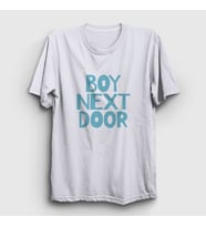 Presmono Unisex Beyaz Logo K Pop Boynextdoor T-Shirt 490861tt (Beyaz)