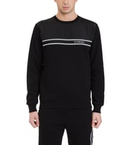 Iceberg Erkek Logo Baskılı Bisiklet Yaka Siyah Sweatshirt