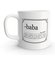 Baba Sözlük Tanımı Tasarımlı Babalar Günü Kupa Bardak