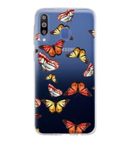PrintiFy Samsung Galaxy M30 ile Uyumlu 1mm Slim Fit Water Color 2 Baskılı Şeffaf  Kılıf