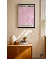 Divine Feminine Aura Poster, Siyah Çerçeveli Duvar Tablosu - Kişiye Özel Hediye