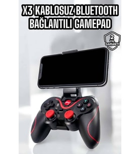 X3 Gamepad Oyun Kolu Bluetooth Bağlantılı Gamestick Android Uyumlu