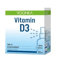 Voonka Vitamin D3 1000 IU Yetişkin Sprey 20 ml
