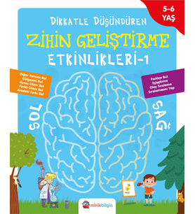DİKKATLE DÜŞÜDÜREN ZİHİN GELİŞTİRME ETKİNLİKLERİ 1 (Siyah - Beyaz)